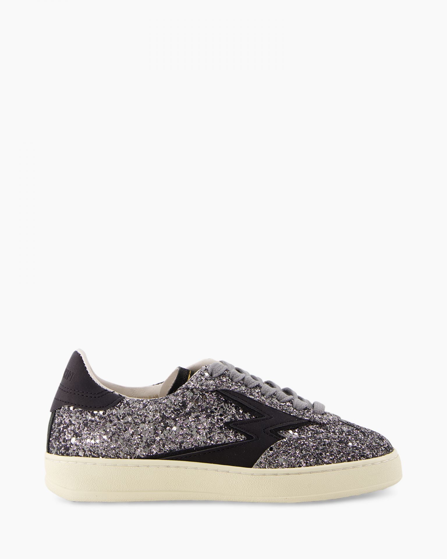 Sneaker Gunmetal Glitter Black Logo
