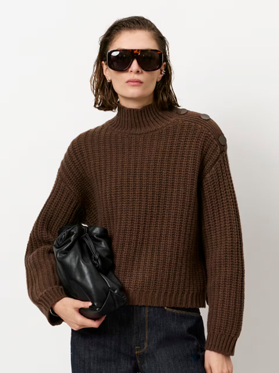 Sweater Adouna Button Wool