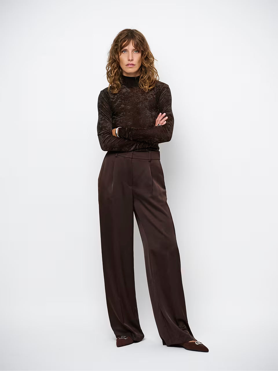 Dante Olya Velvet Mesh Jersey Top