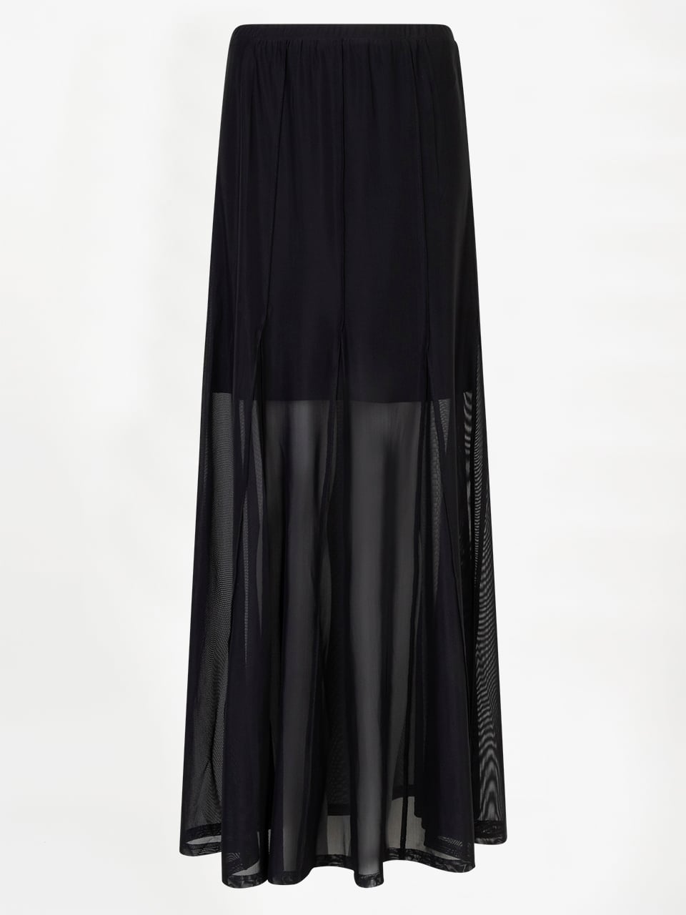 Dante Solis Mesh Wide Maxi Skirt