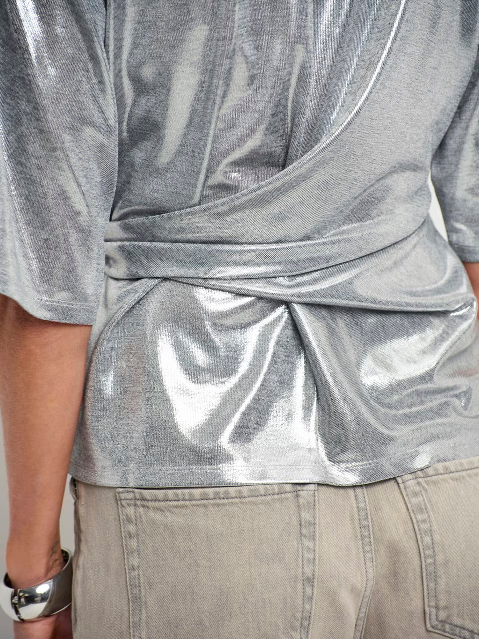 Dante Uxia Metallic Twist Detail top