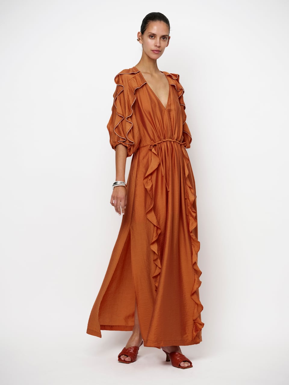 Dante Anzur Embellished Maxi Dress