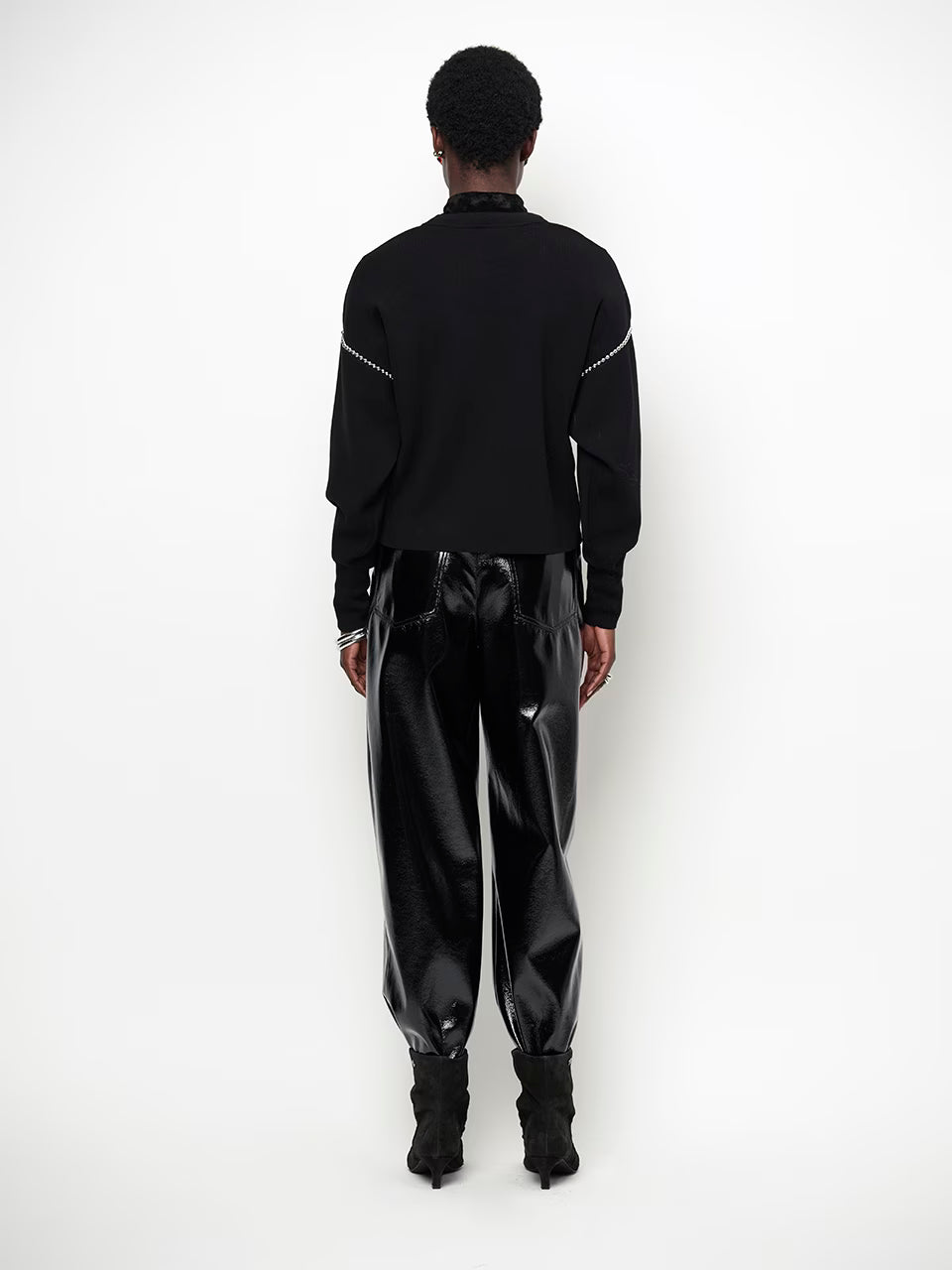 Dante Scene Patent Faux Leather Pants