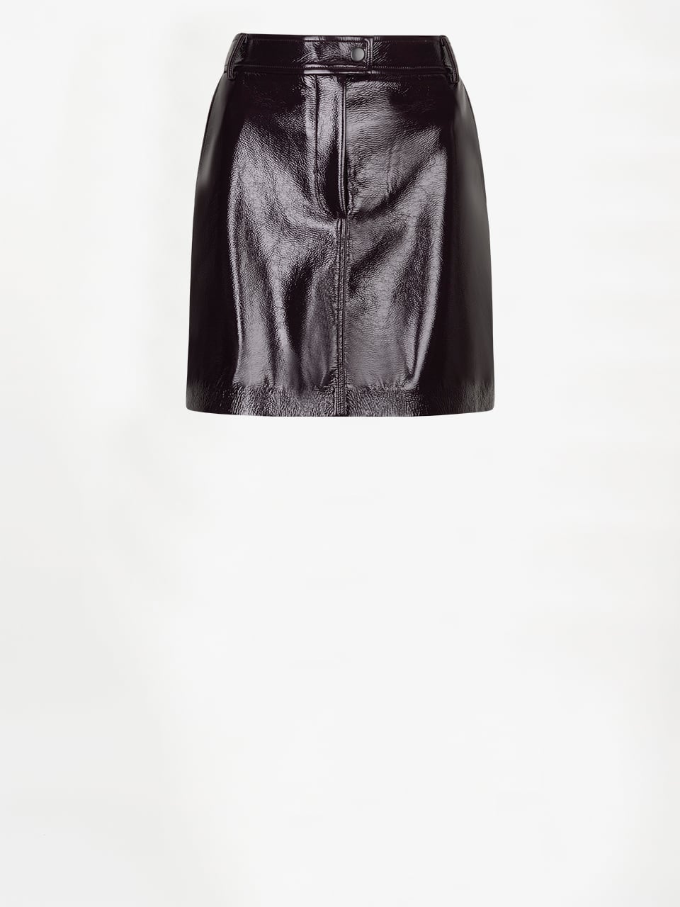 Dante Evon Faux Crackle Leather Mini Skirt