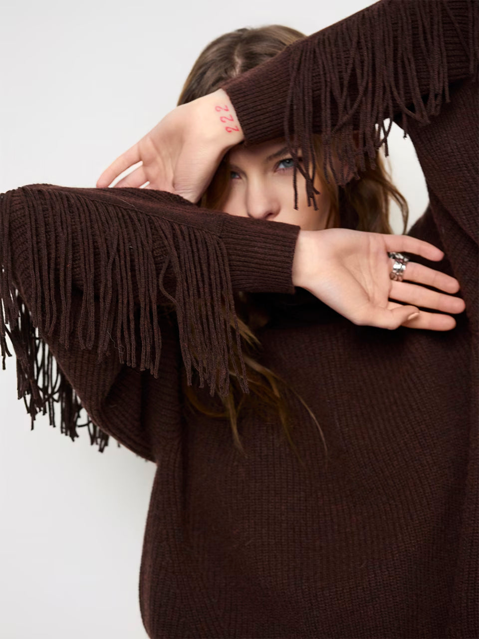 Dante Siega Cut-out Fringe Jacket