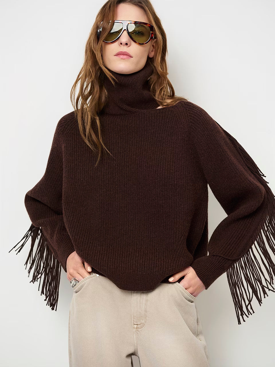 Dante Siega Cut-out Fringe Jacket