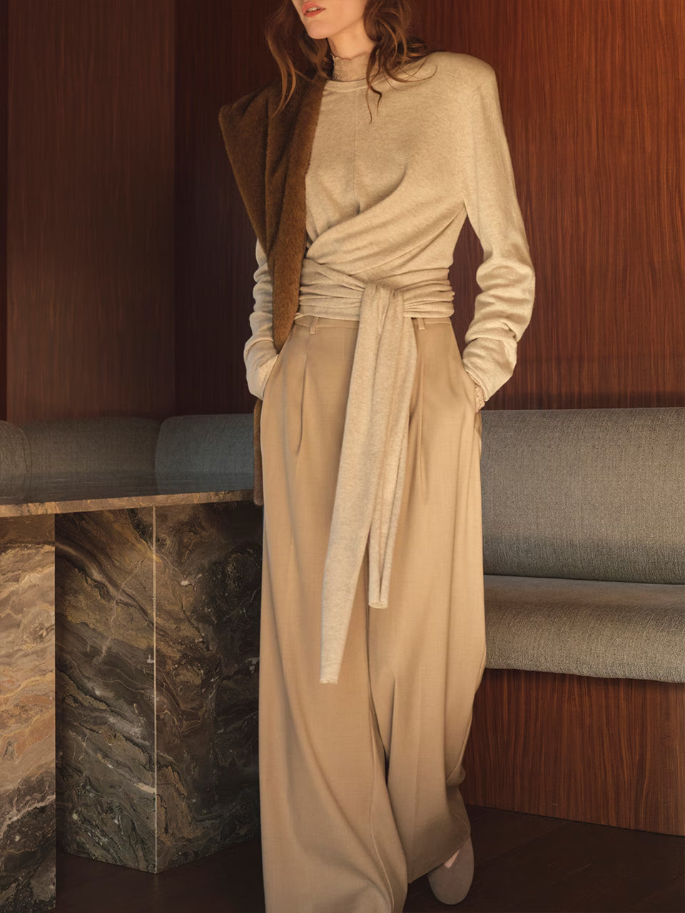 Dante Benyo Knitted Wrap Top