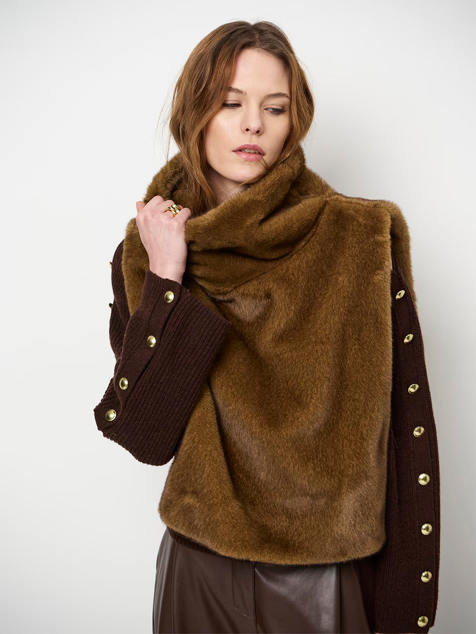 Dante Lucu Faux Fur Waistcoat