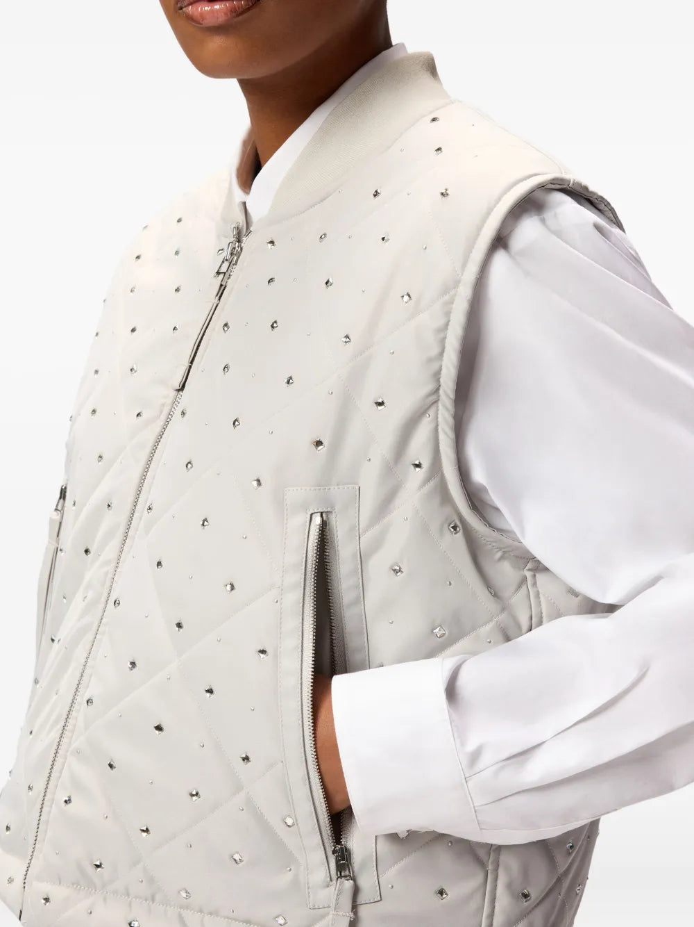 Pinko Amata Gilet Grey