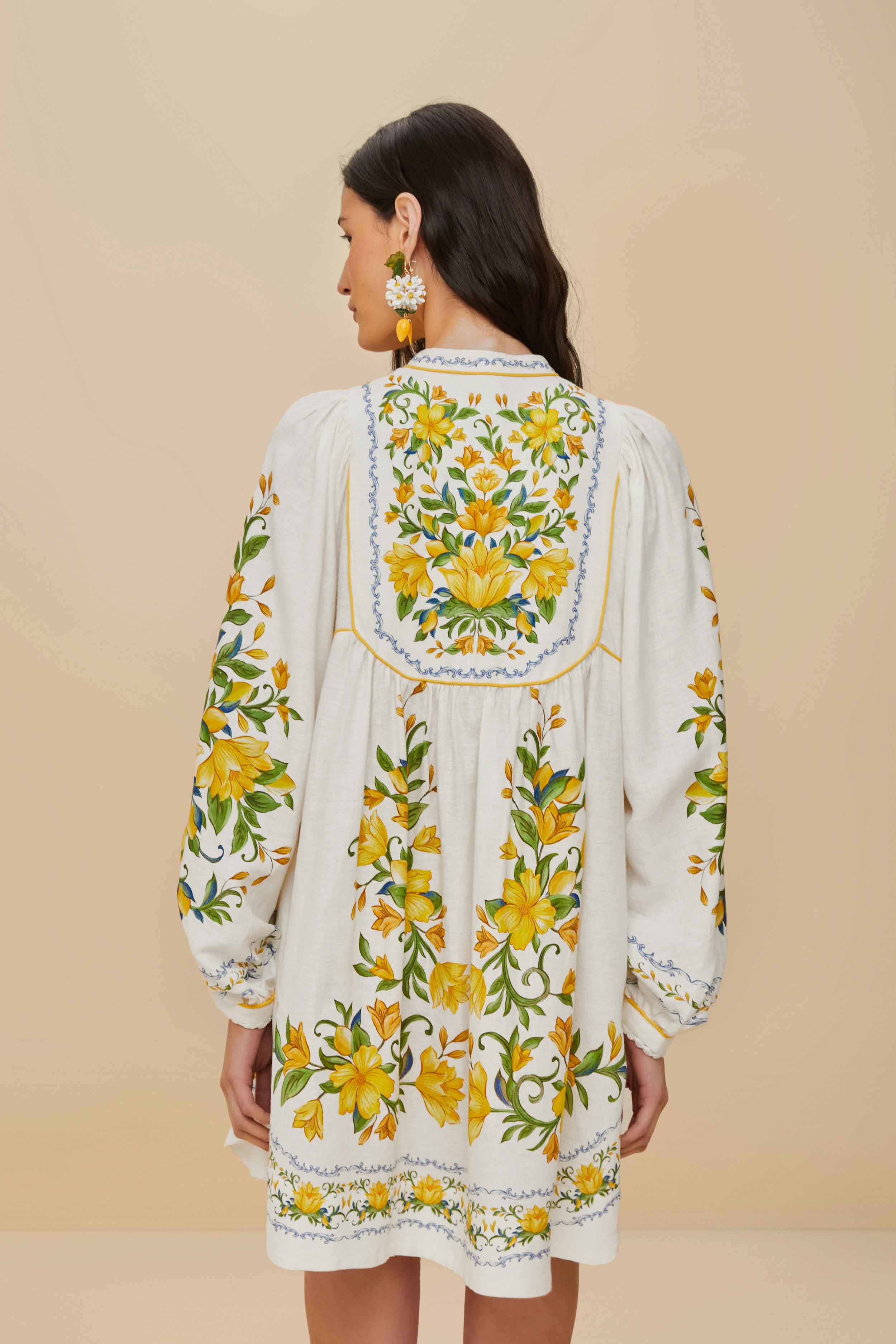Mini Dress Sicily Off White