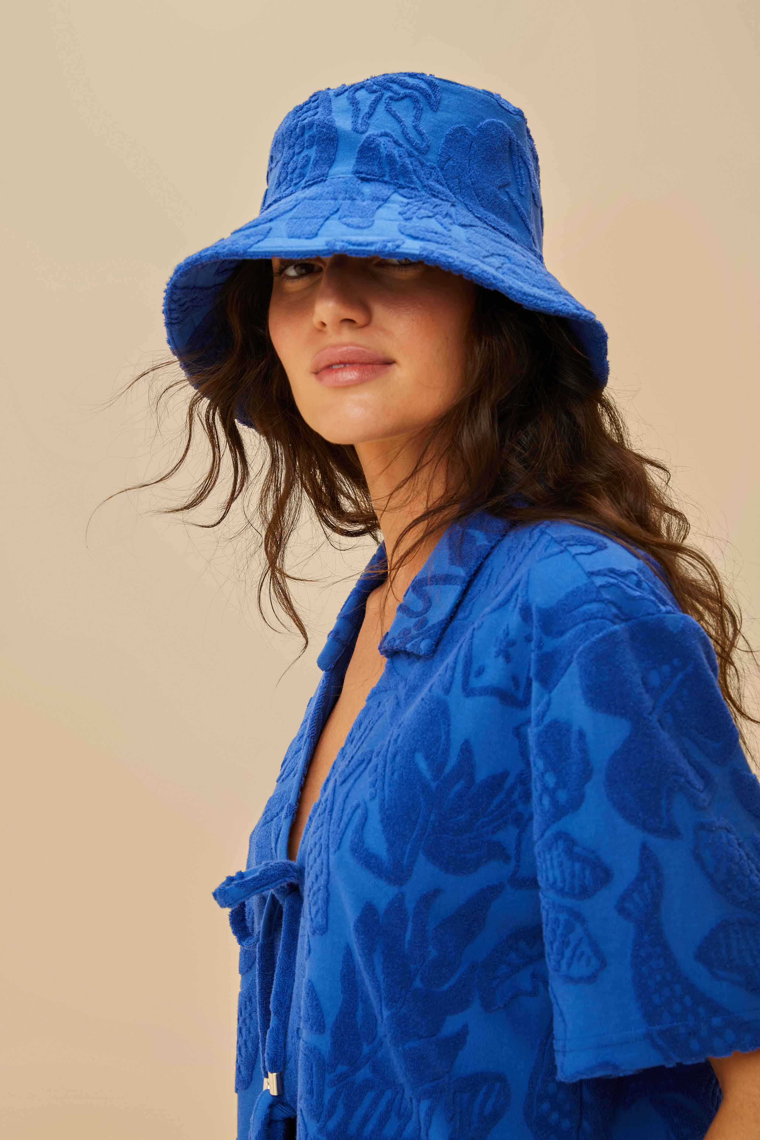 Hat Nature Towel Blue River