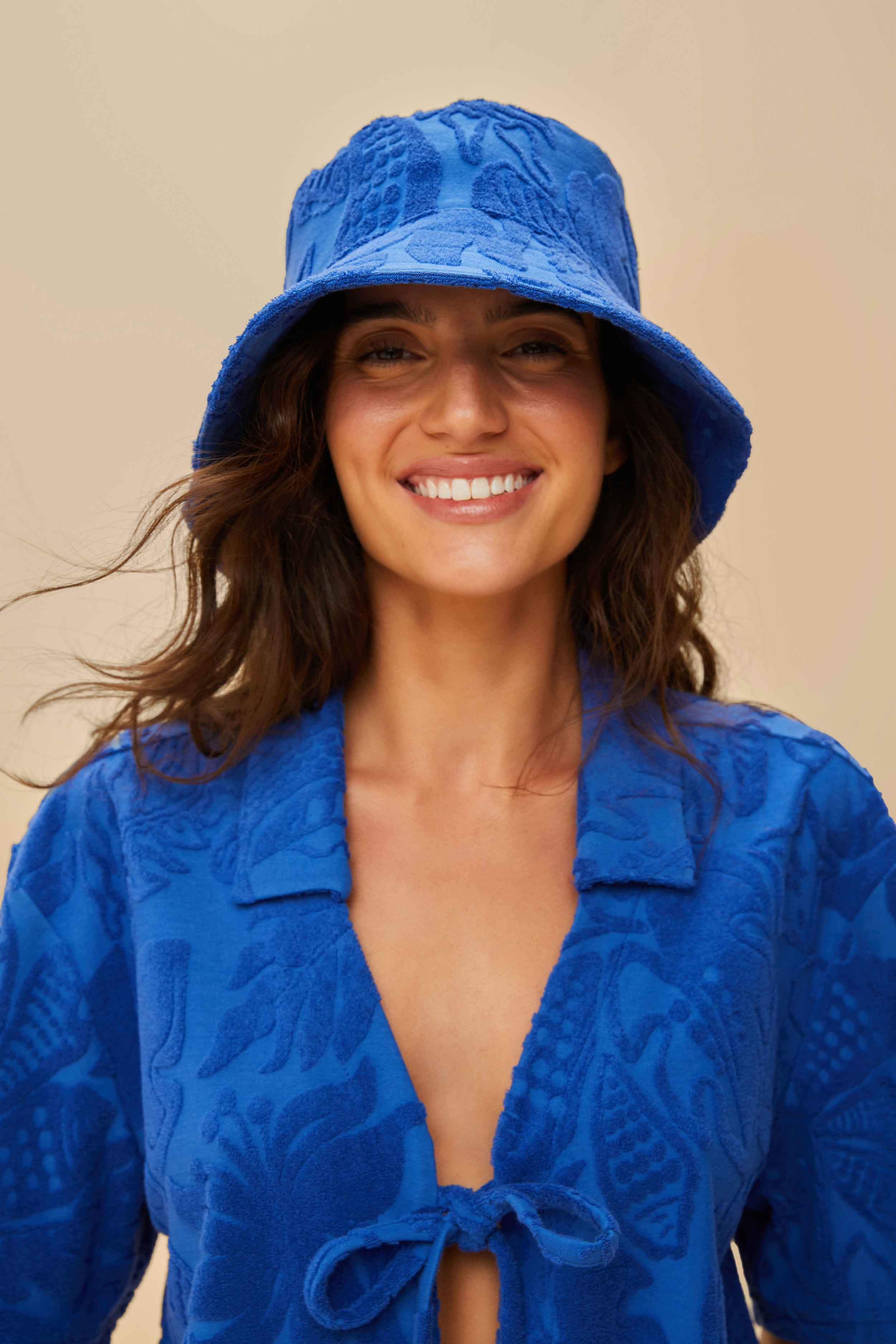 Hat Nature Towel Blue River