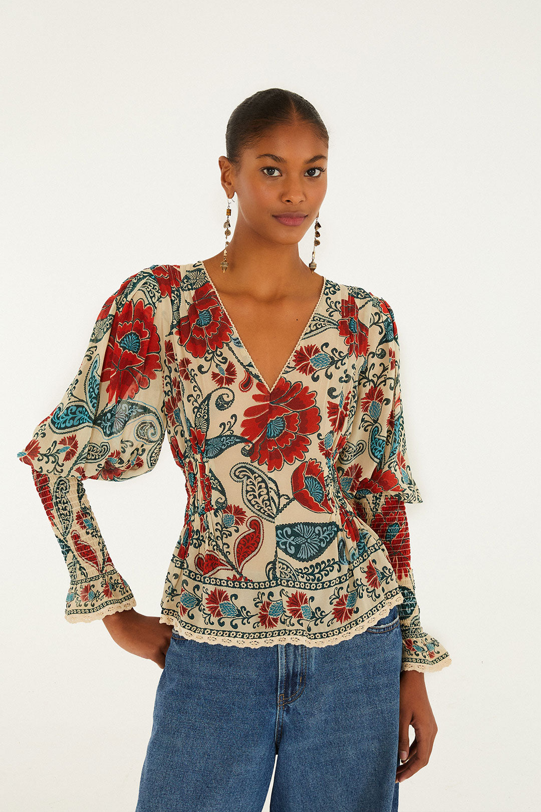 Blouse Francesca Sand Long Sleeve