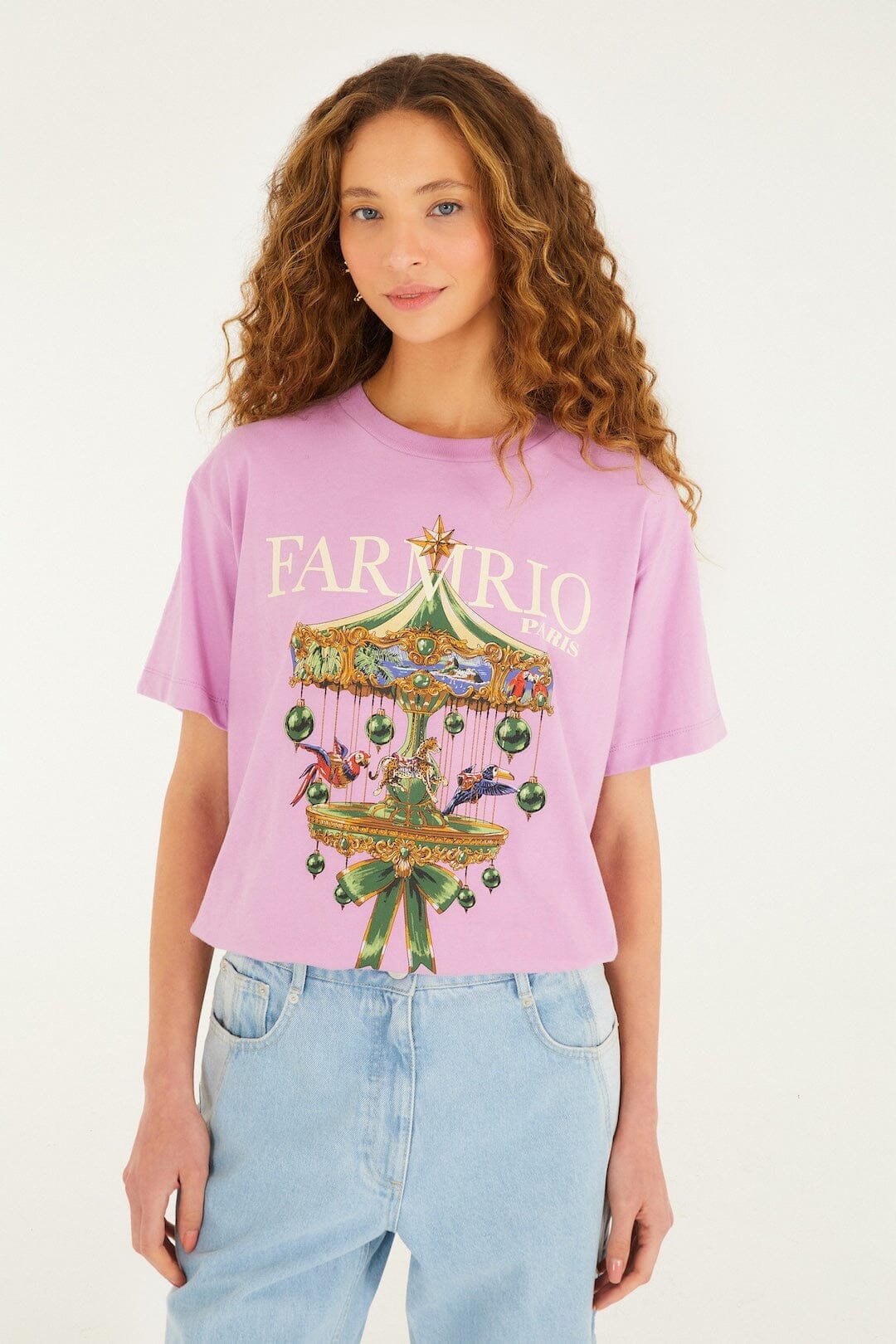 Farm Rio Paris Carousel Relaxed T-shirt