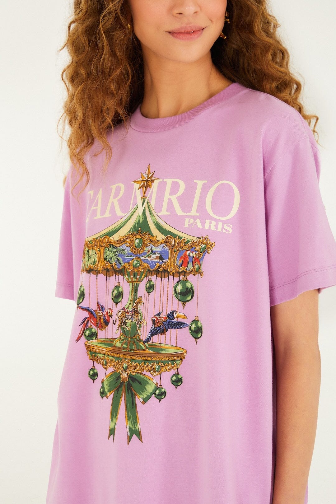 Farm Rio Paris Carousel Relaxed T-shirt