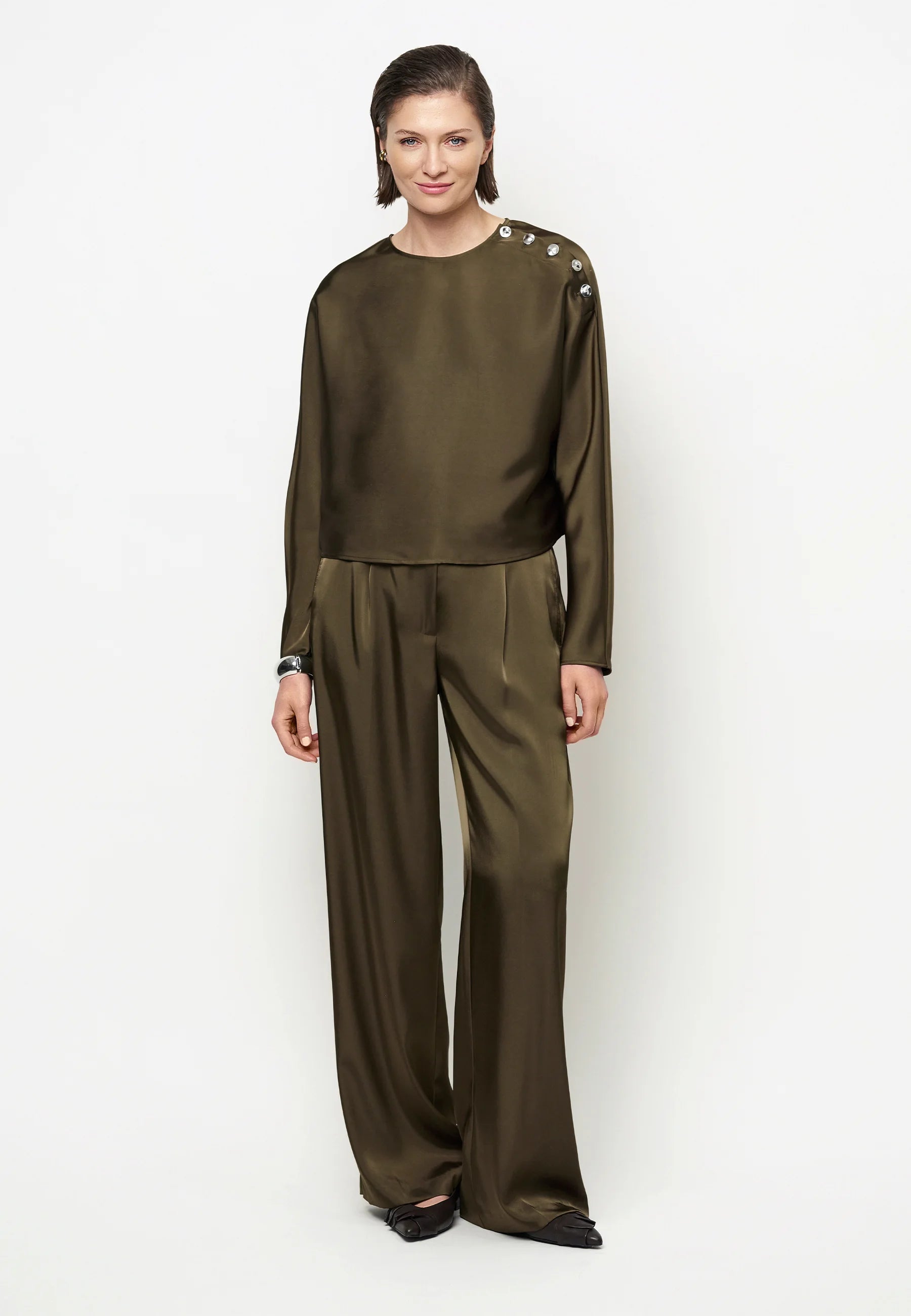Dante Jules Bold Satin Smart Pants