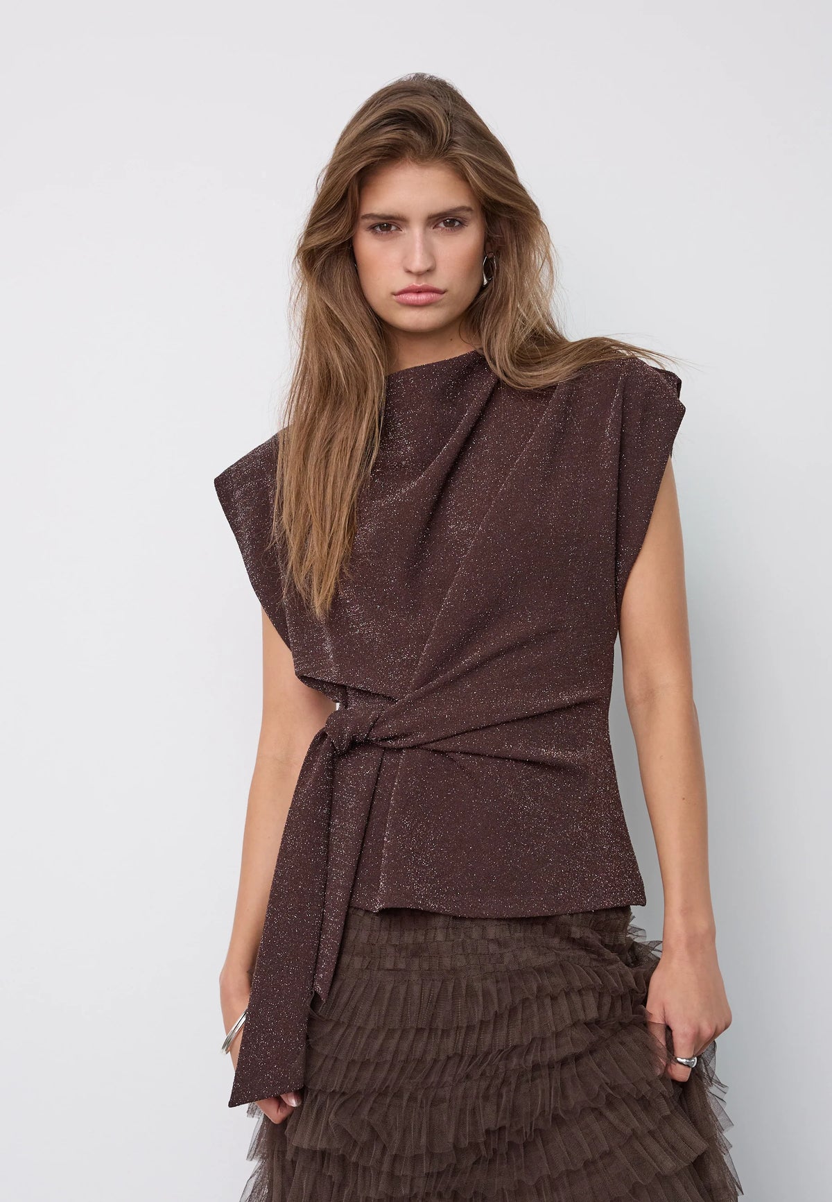Co'couture Esti Pleat Top