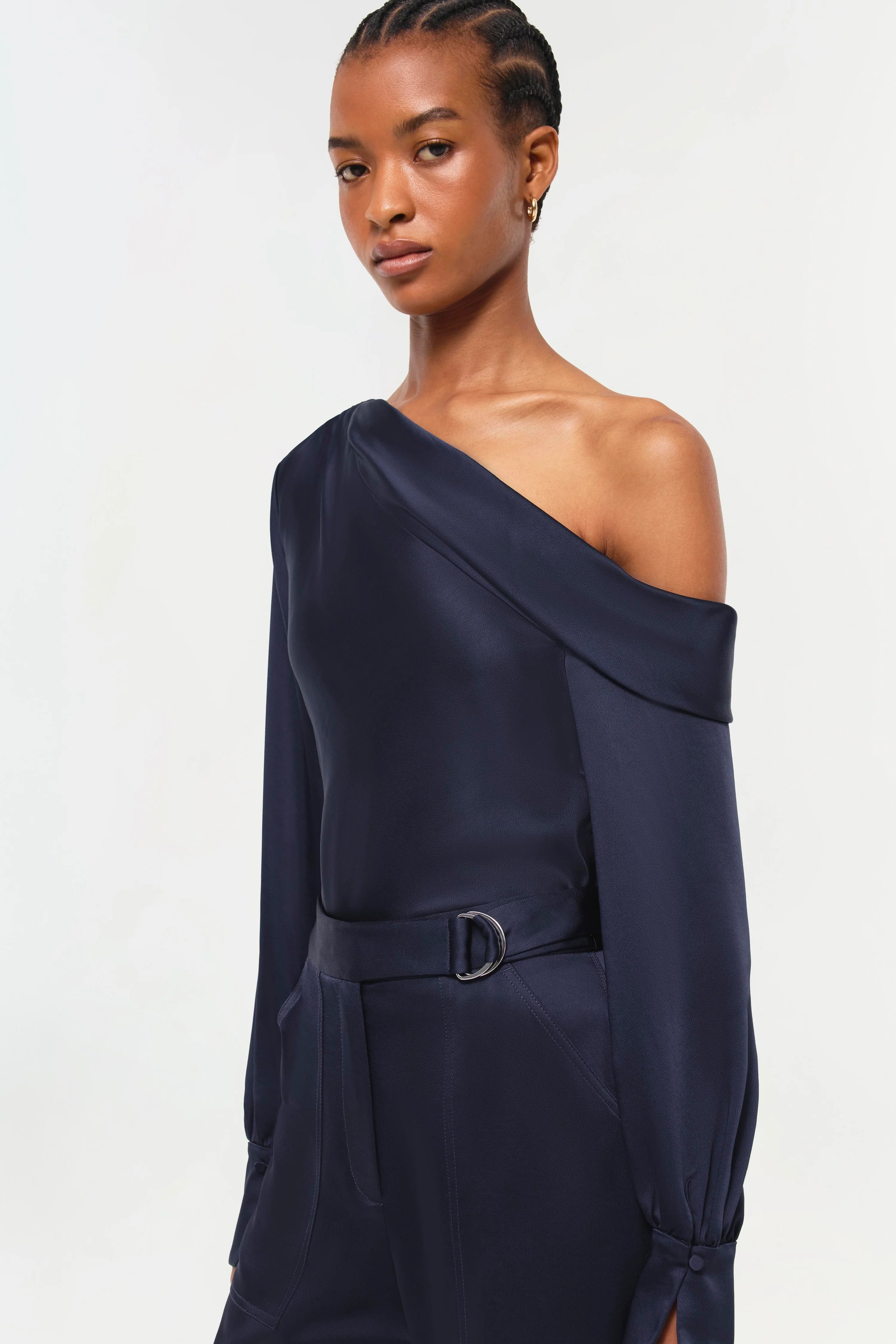 Alice One Shoulder top Midnight