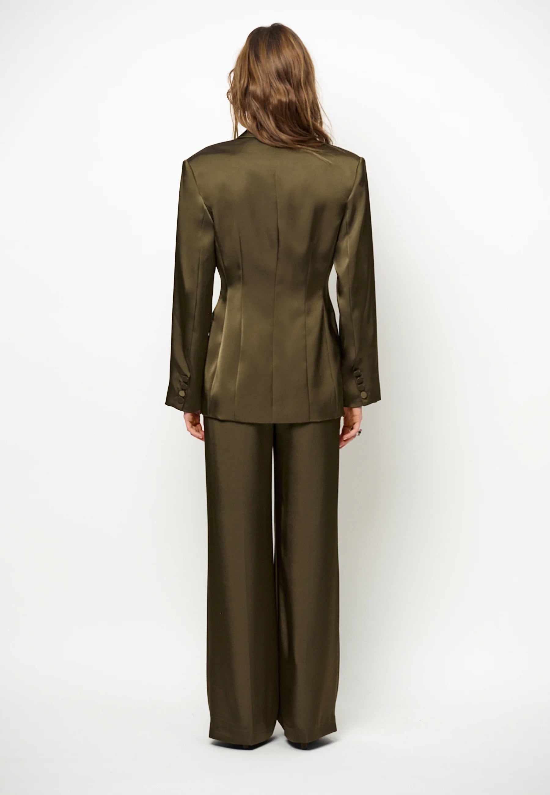 Dante Rush Tailored Bold Satin Blazer