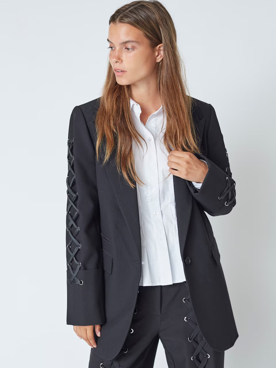 Co'couture Vola Eyelet Blazer Black