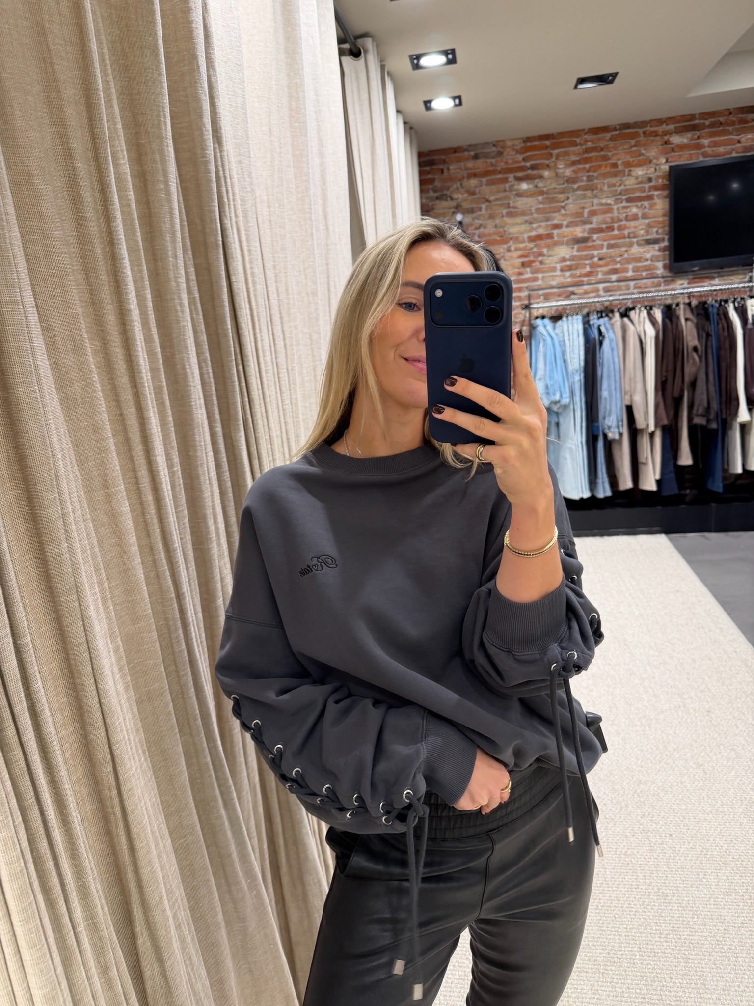 Rotate Lacing Crewneck