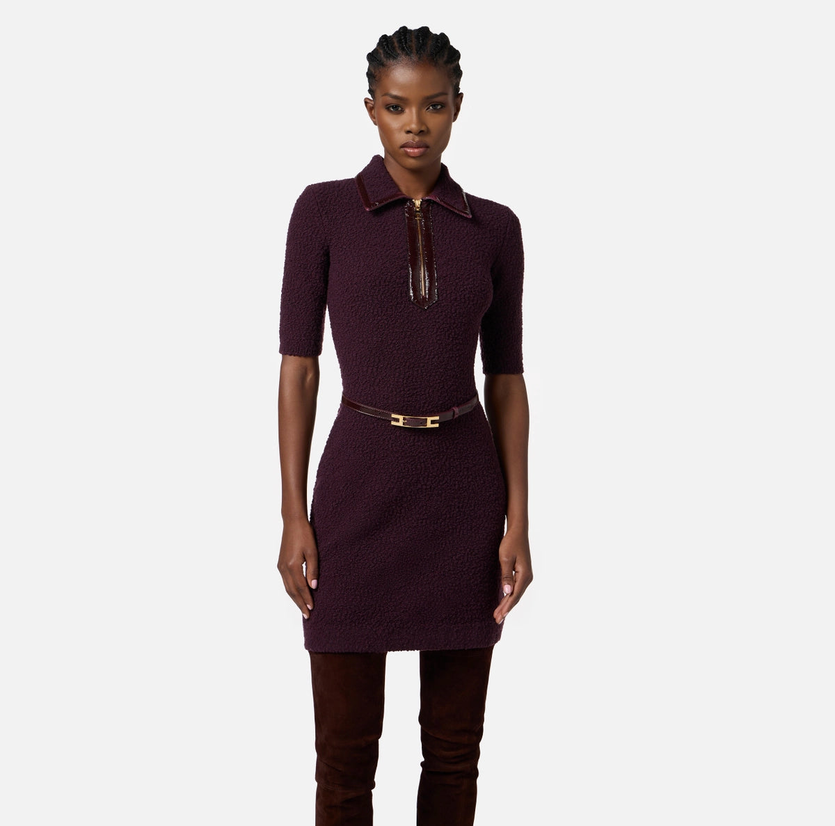 Knitted Dress Merlot