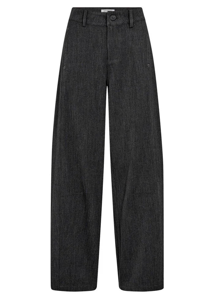 Co'couture Susie Barrel LL pant Grey