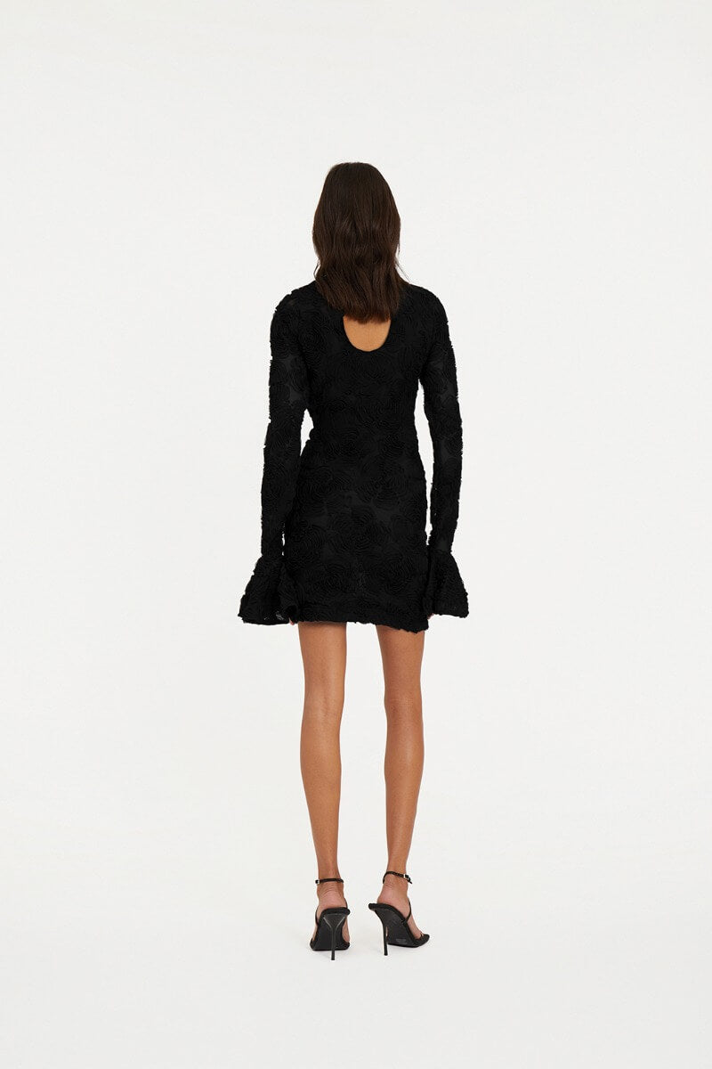 Flower Mini Dress Mesh