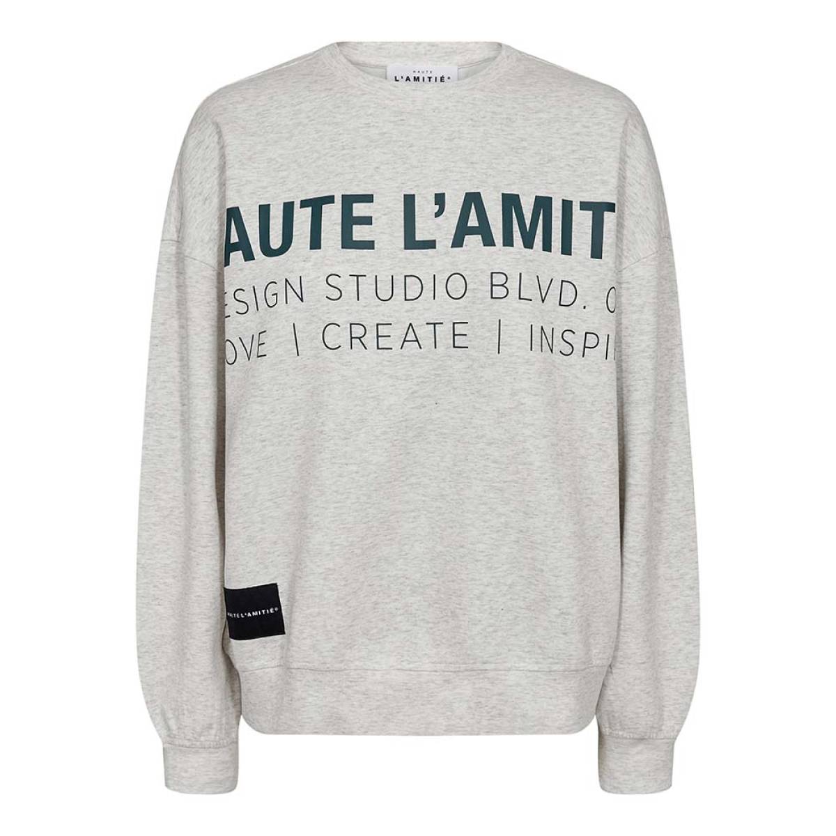 Studio Logo Sweat Pearl Melange