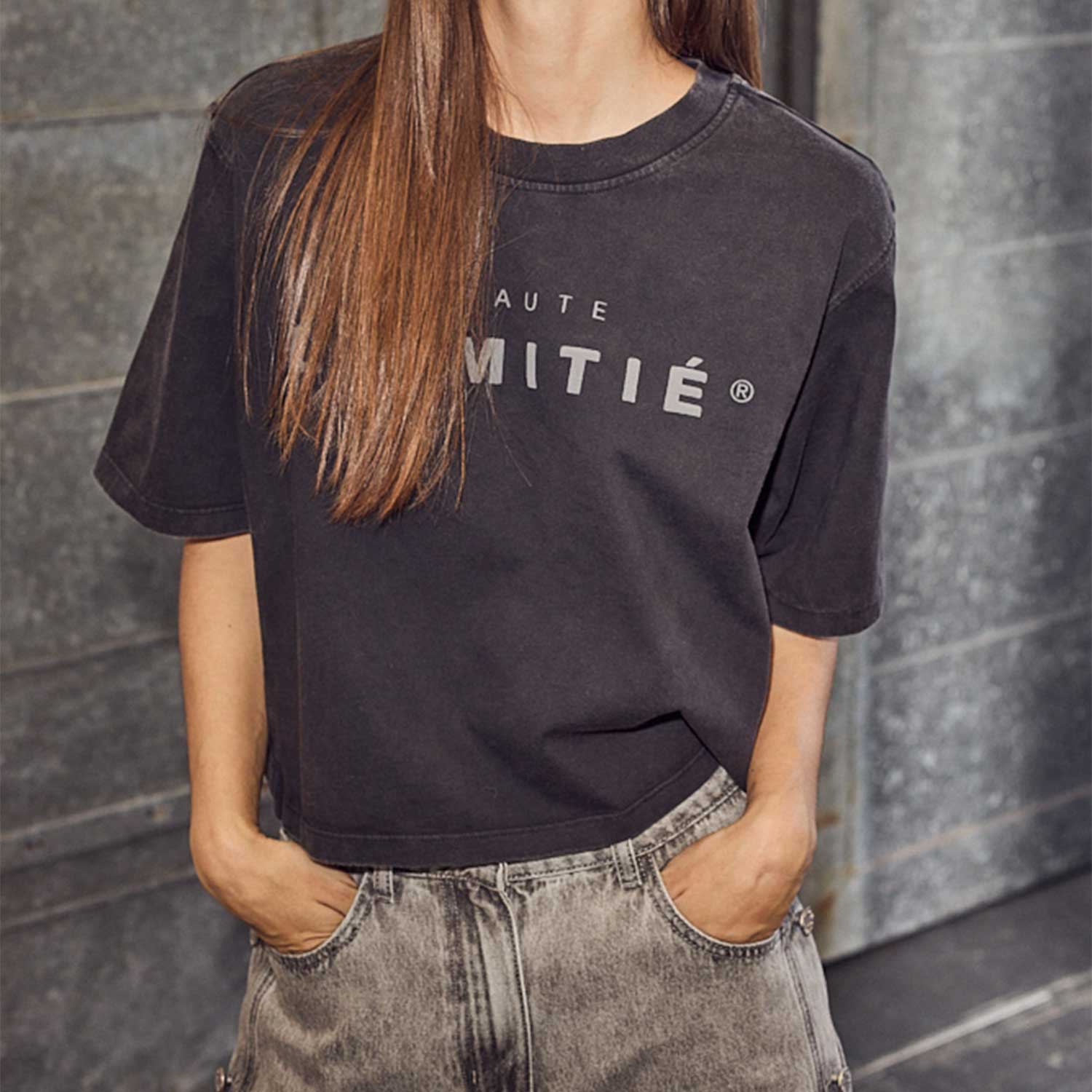 Rubber Logo Tee Black