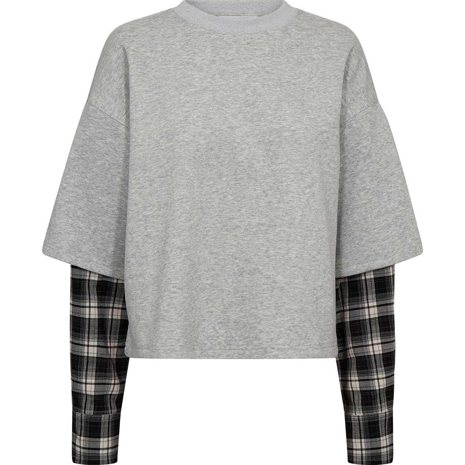 Sweat LS Shirt Mix Grey Melange