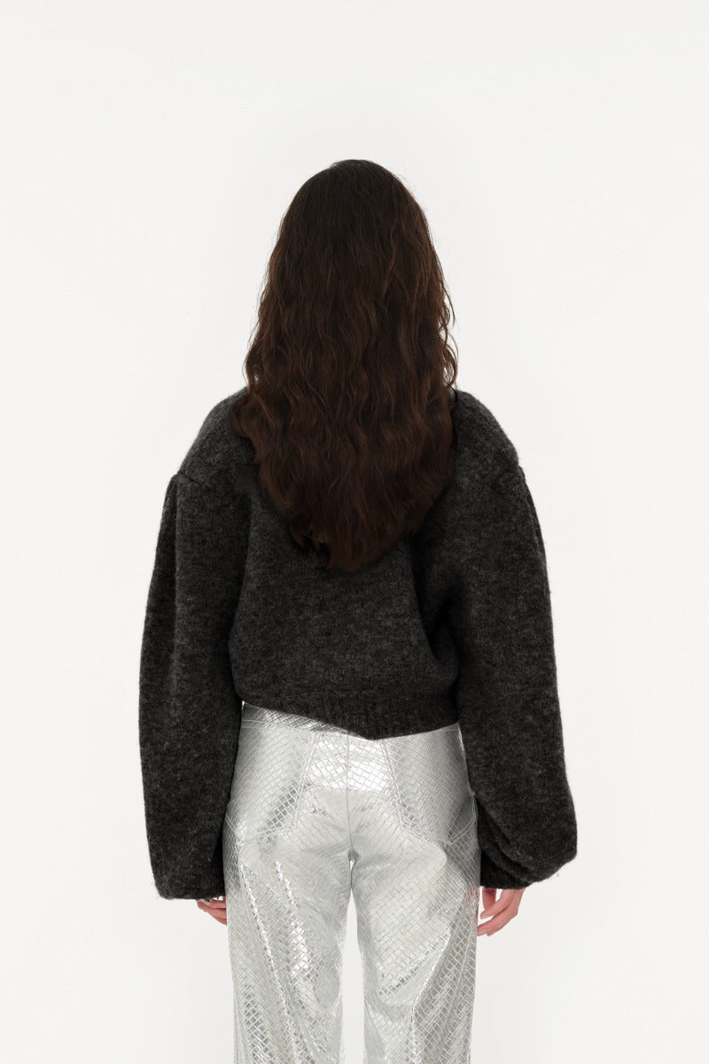 Cardigan Knit Cropped