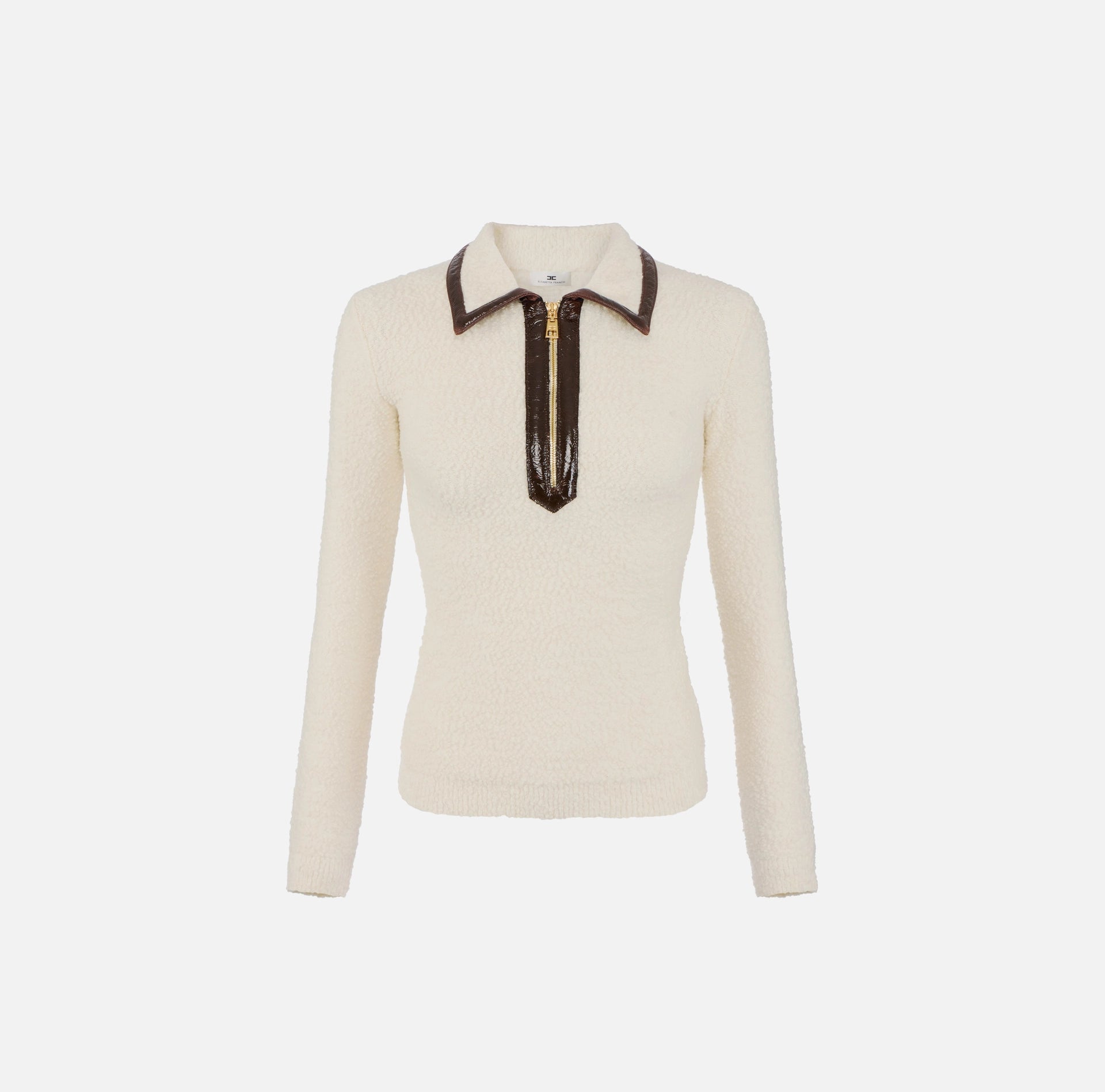 Knit Sweater Milk/Coffee