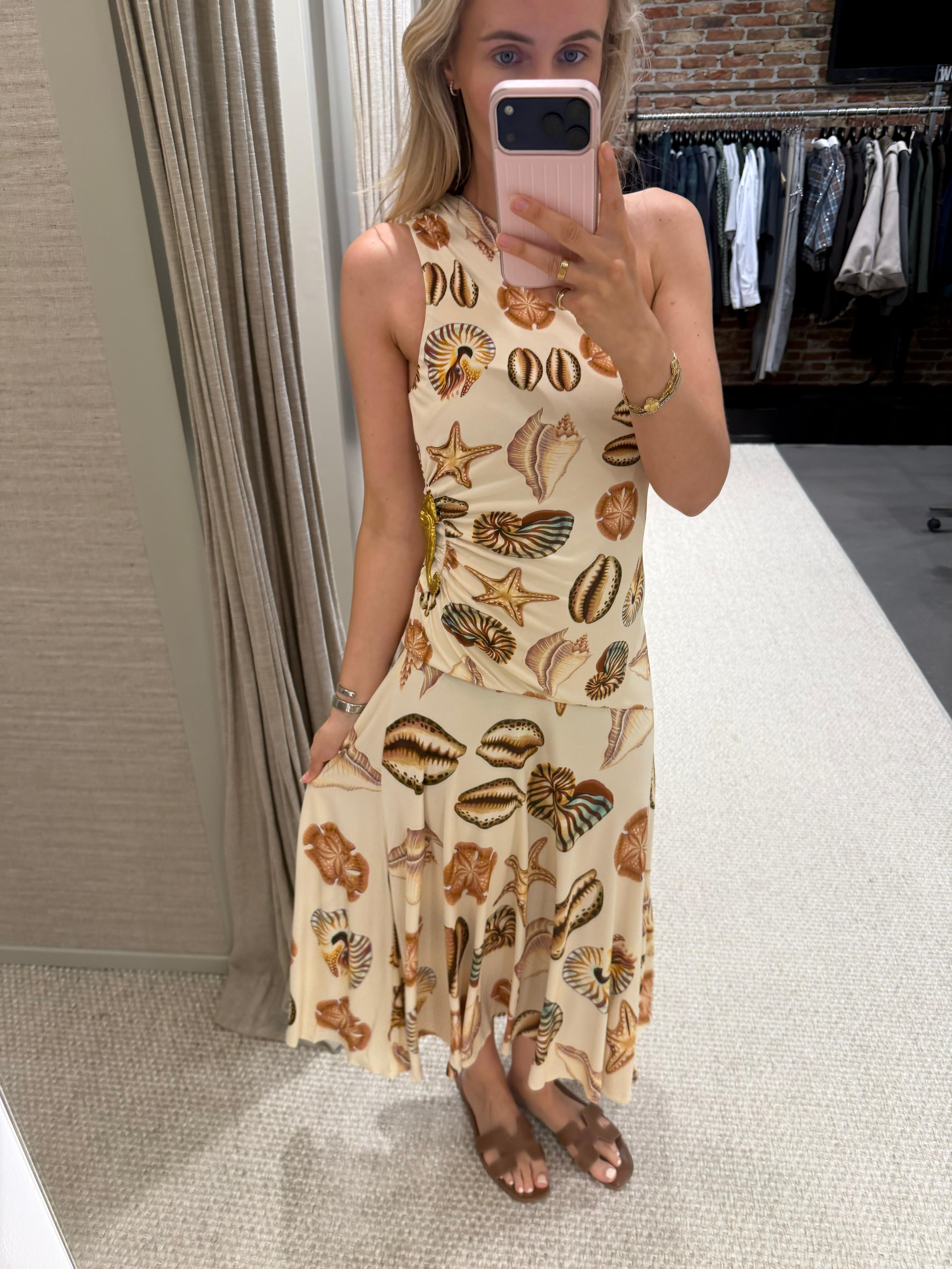 Farm Rio One Shoulder Maxi Dress