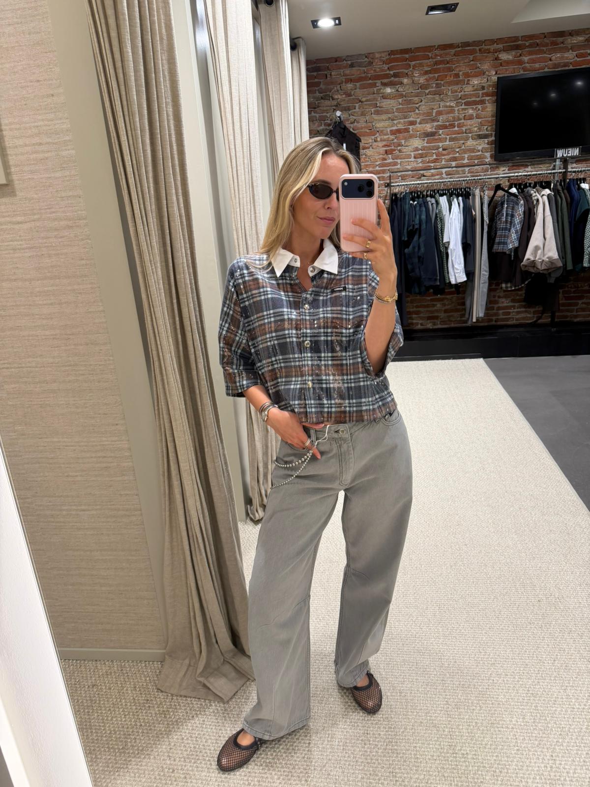 Johny Blouse Berry pailettes