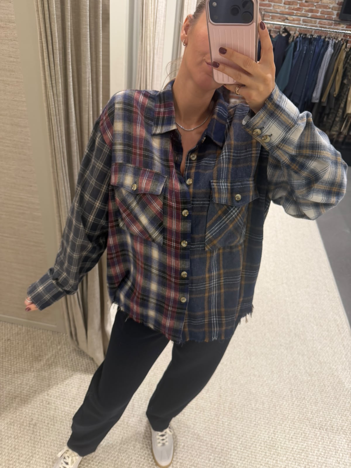 Tales Cuttoff Patchwork Check Shirt