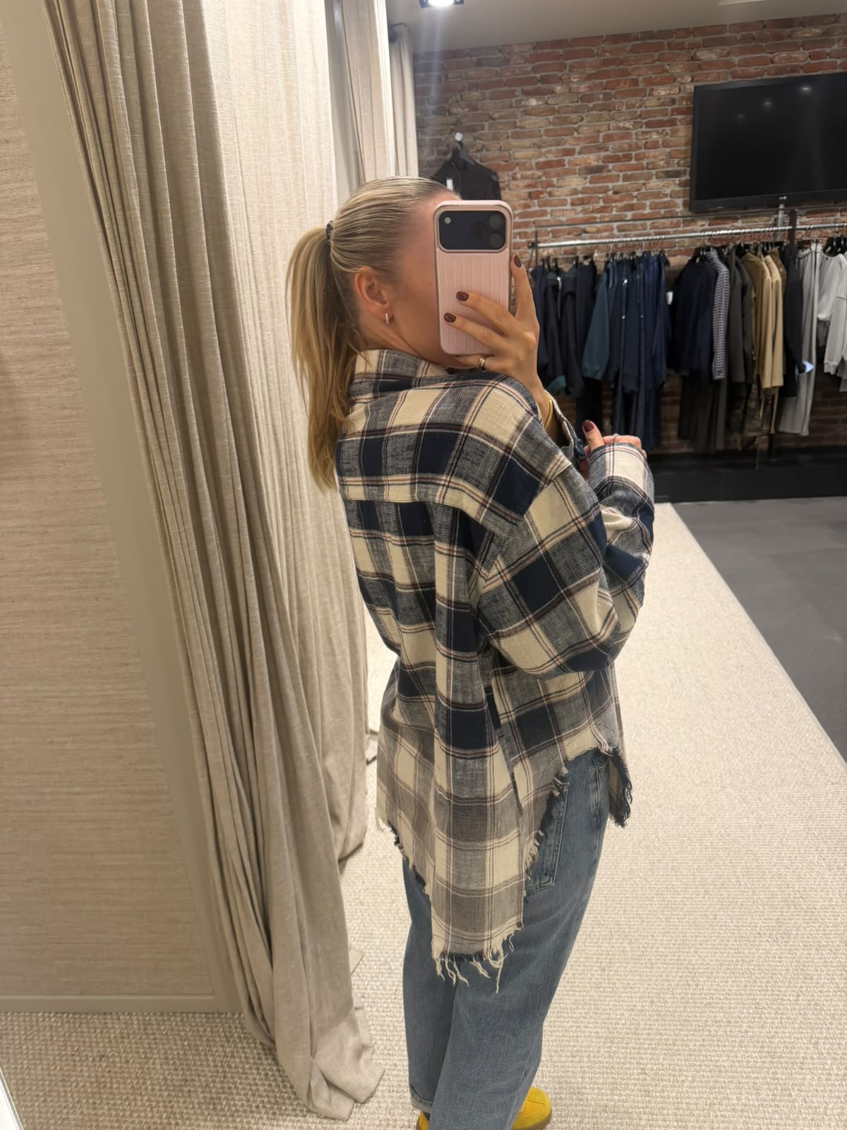 Tales Cutaway Bleached Flannel Shirt