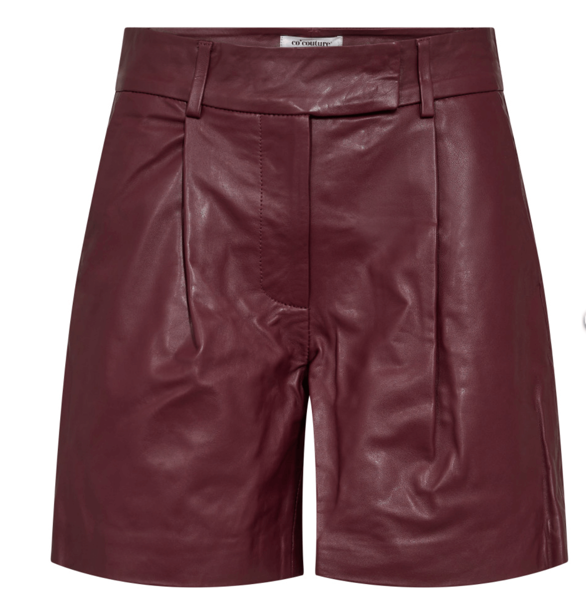 Phoebe Leather Pleat Short