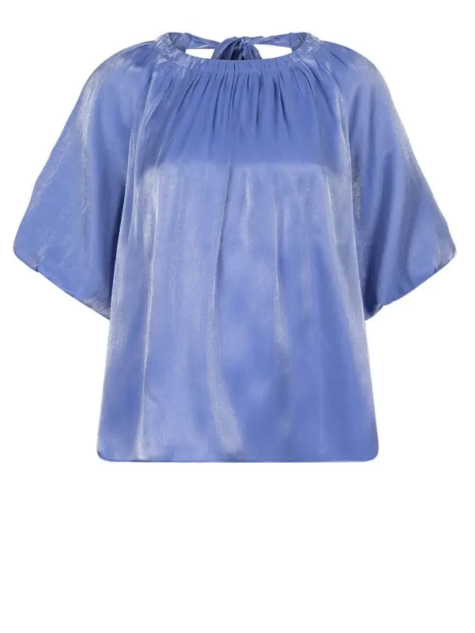 Simo Shimmer Back Detail Top