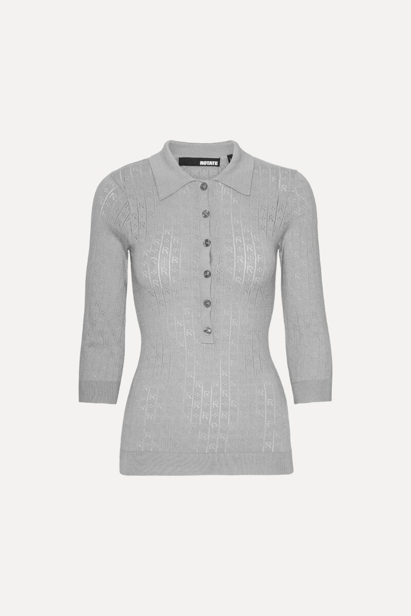 Top Pointelle Polo