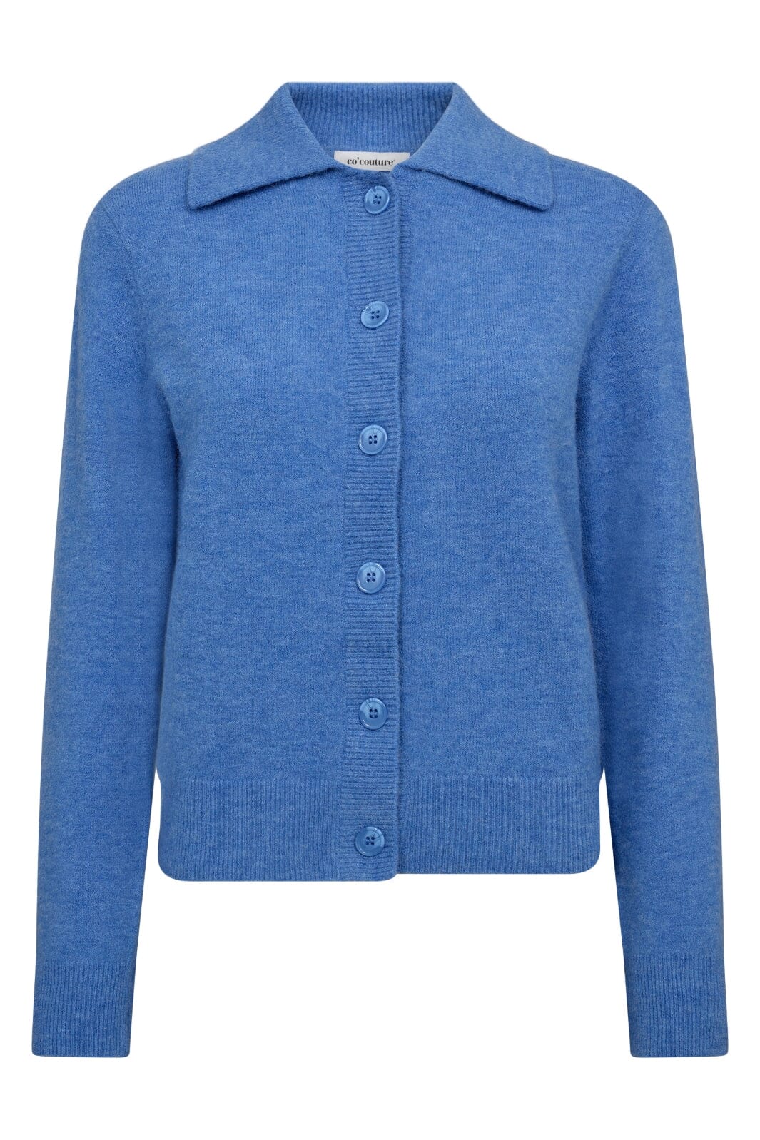 Co'couture Benal Collar Cardigan Blue