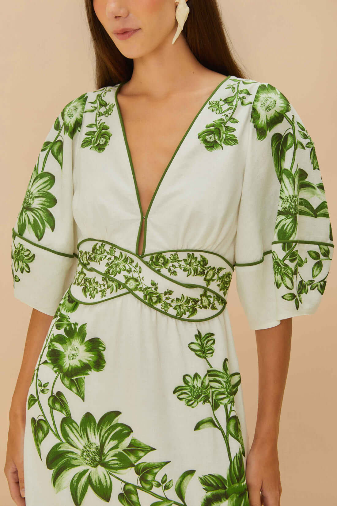 Midi Dress Fl. Cascade