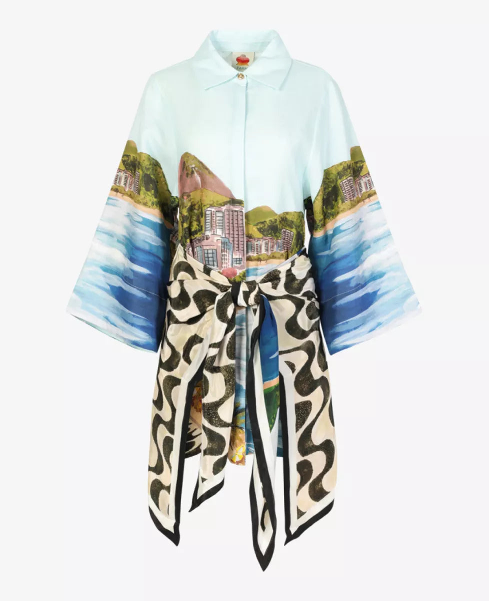 Farm Rio LS Kimono Copacabana