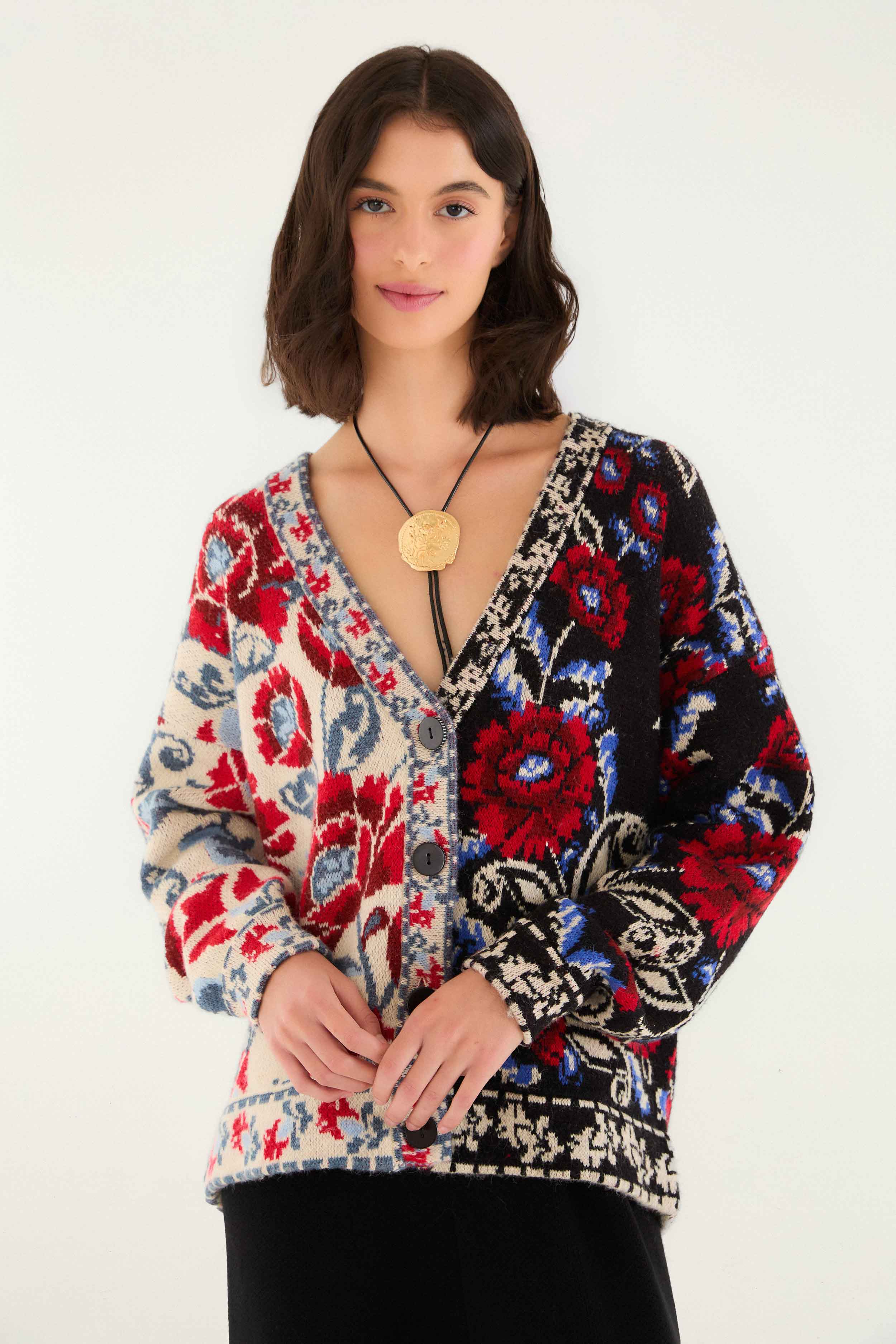 Cardigan Mixed Valentina Knit