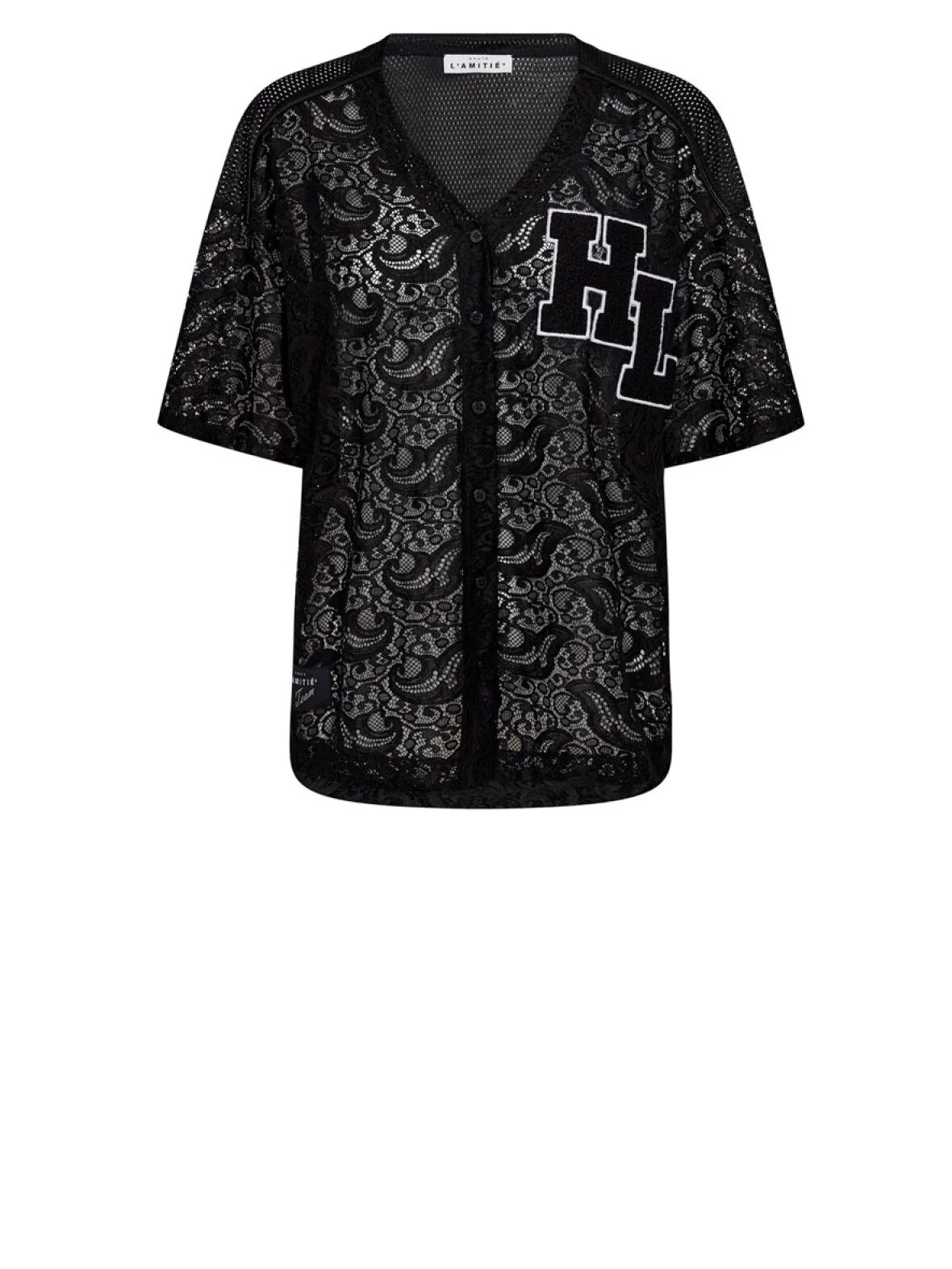 Court Lace Tee Black