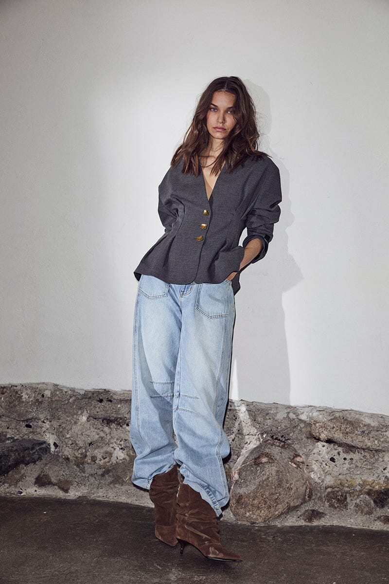 HL Enna Waist Pleat Blazer