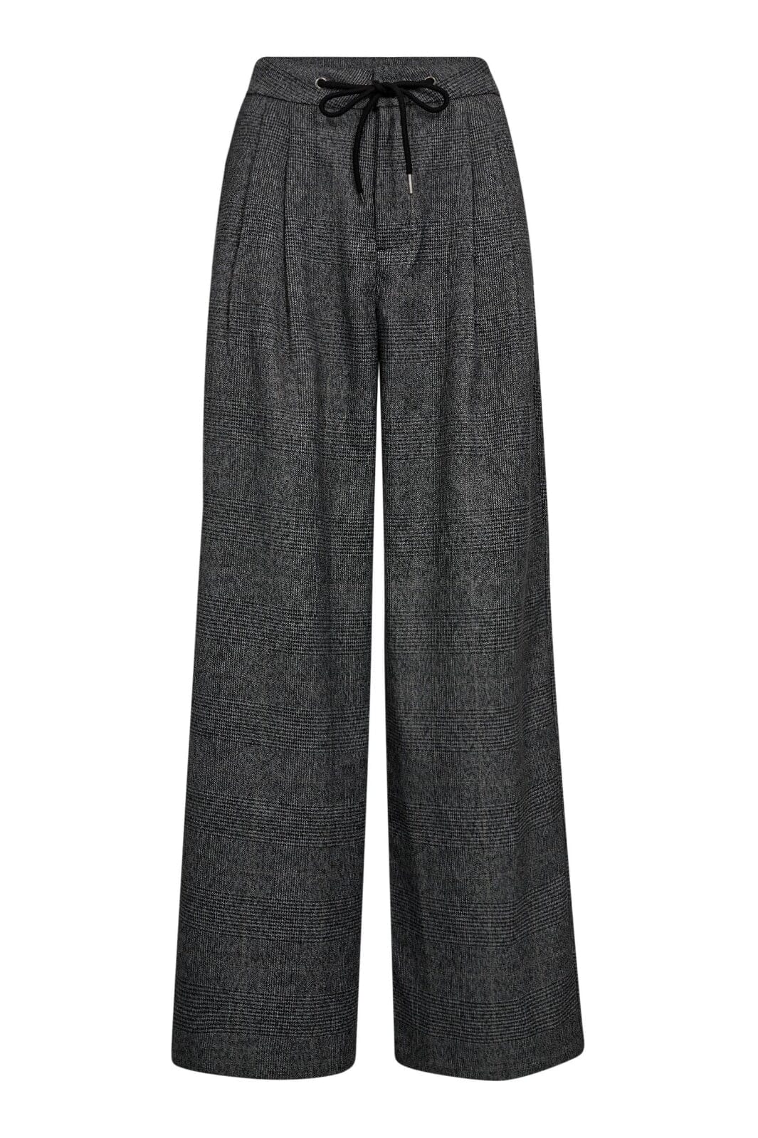Check Tailor Tie Tall Pants Grey