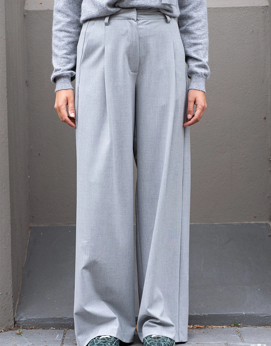 Trousers Edith Silver Grey