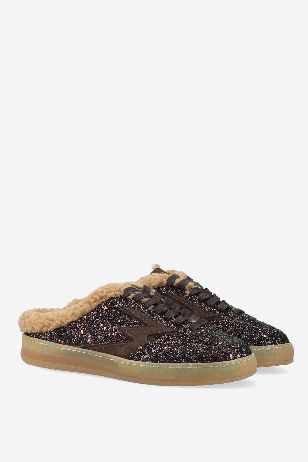 Sneaker Chocolate Glitter Brown Logo