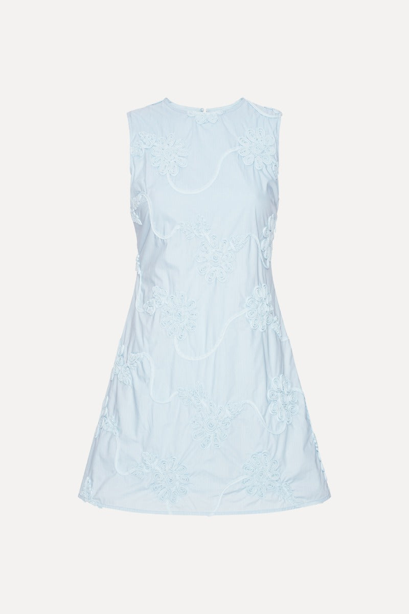 Rotate Flower Mini Flared Dress